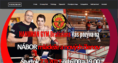 Desktop Screenshot of hanumangym.sk